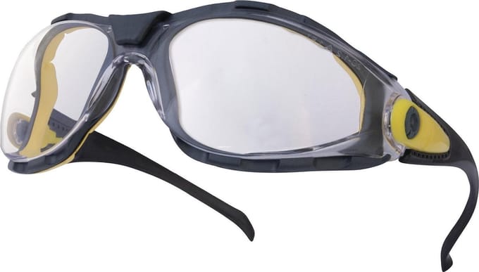 Deltaplus Veiligheidsbril Nylon Helder | Polycarbonaat Lenzen en Neusbrug | UV Bescherming en Comfort
