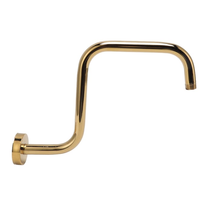 Douche verlengarm RVS hoge douchearm met flens wandgemonteerde douchekop beige