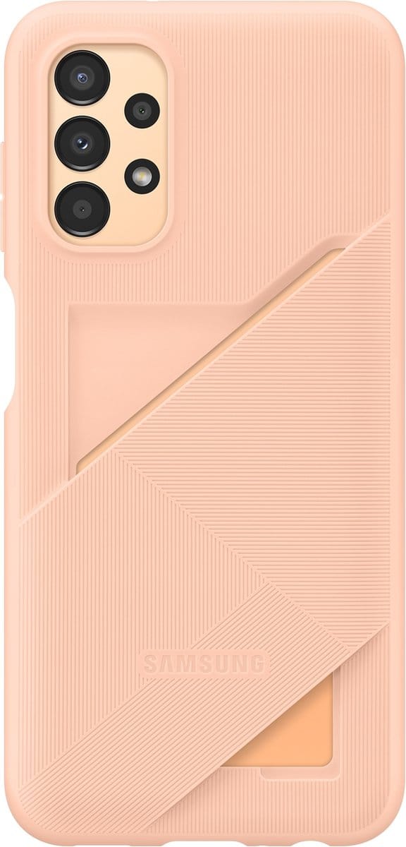 Étui pour Samsung Galaxy A13 Emplacement pour carte Pêche