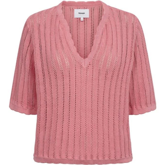 Nümph 705481 nupoelle ss pullover 2718 flamingo pink