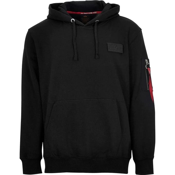 Hoodie Alpha Industries Red Stripe