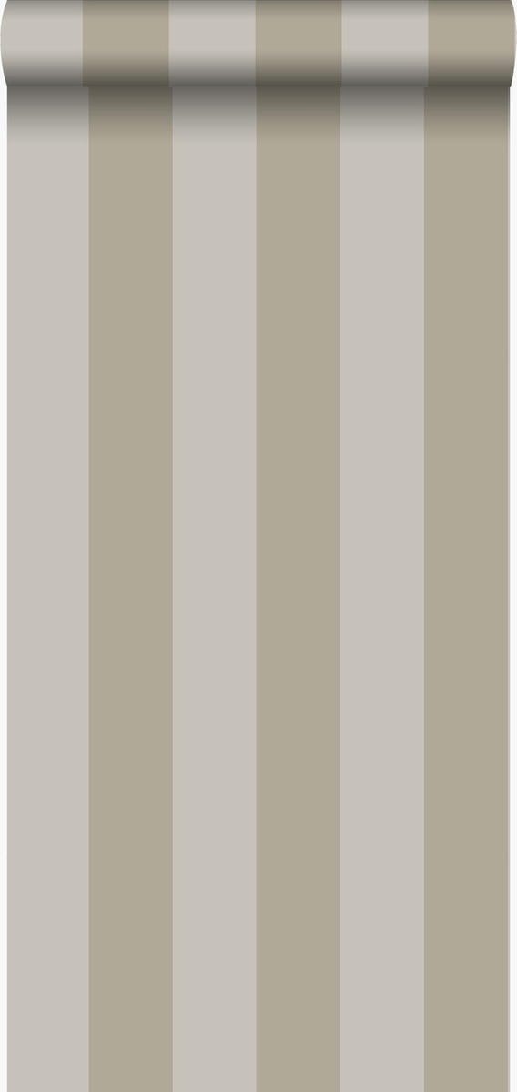 Origin Wallcoverings behang strepen taupe - 53 cm x 10.05 m - 326111