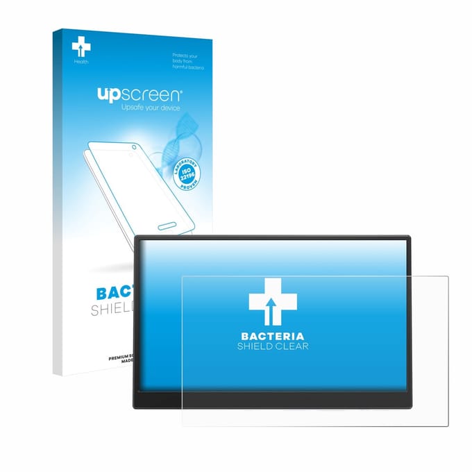 upscreen - Screenprotector voor Azeyou PM1506S 15.6" - Folie Beschermfolie transparant antibacterieel