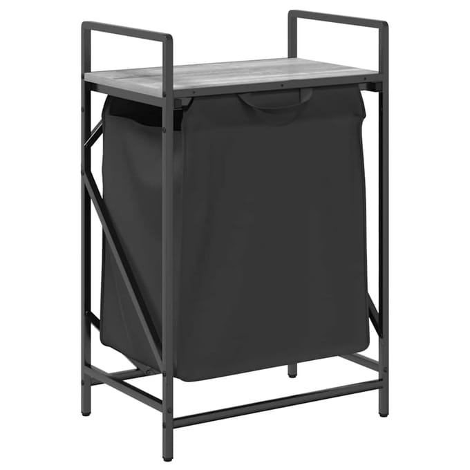 vidaXL - Wasmand - 1 - vak - met - plank - grijs - sonoma - eiken