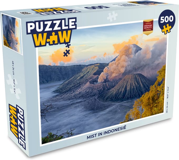 Puzzel Mist in Indonesië - Legpuzzel - Puzzel 500 stukjes