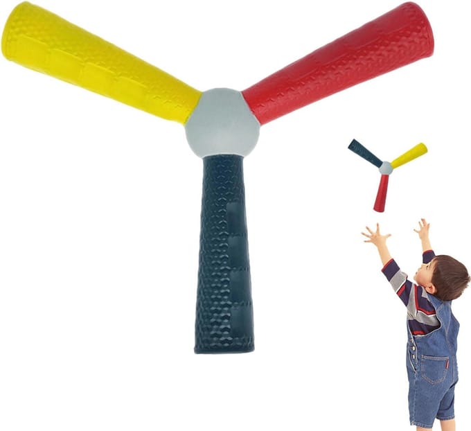 Werpstok - Trainingsstok Reactie - Hand-oog Coördinatie - Hoge Elasticiteit - 26x26x4 cm - Driekleurig
