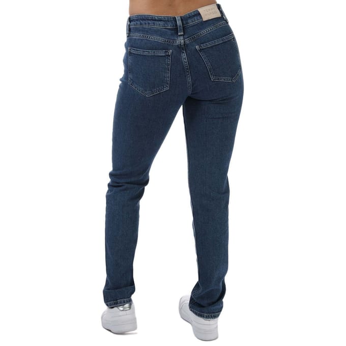 Dames Tommy Hilfiger Rome Mid Rise Straight Jeans in Denim
