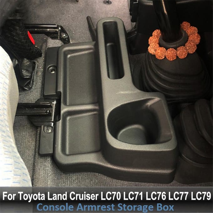 Plateau de rangement, boîte de console centrale pour Toyota Land cruiser LC70 71 LC76 LC79 black