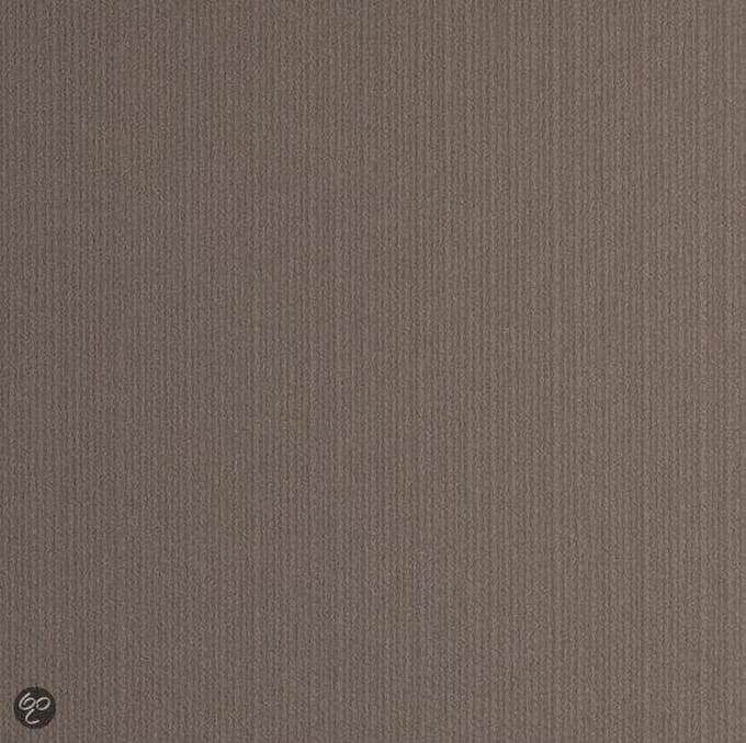 Dutch Wallcoverings Schuimvinylbehang uni - bruin