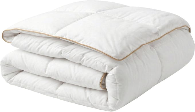 EIGER - Dekbed medium warm - Wit - 150 x 200 cm - Eendendons