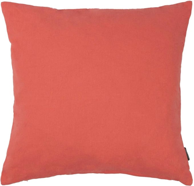 Flannel coral red Cushion 45 cm x 45 cm