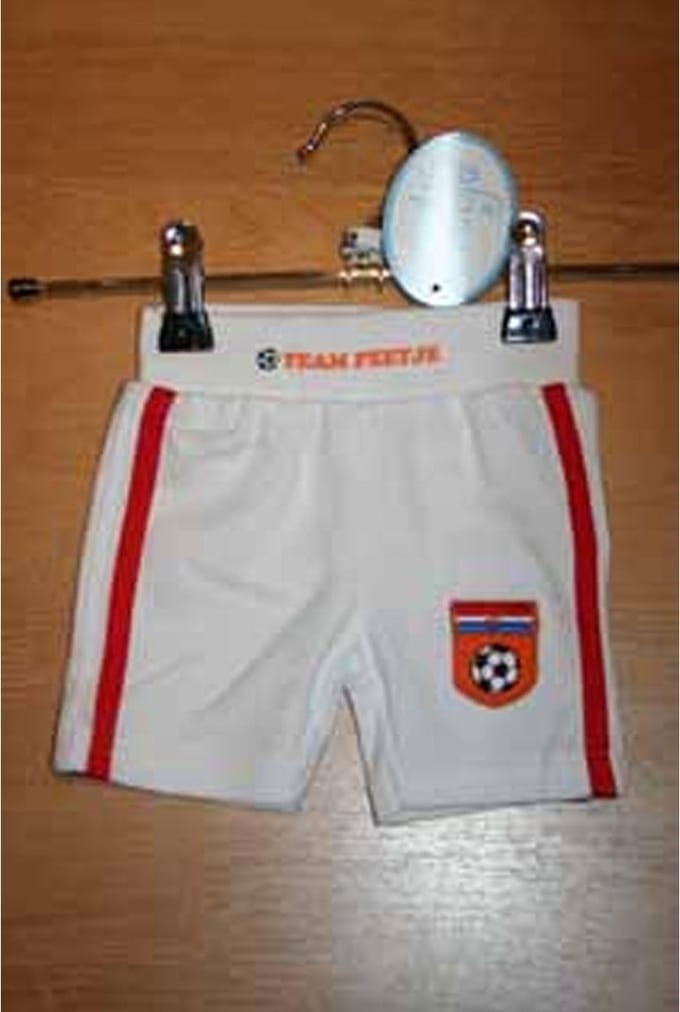 Feetje voetbal shorts wit Goal! maat 86