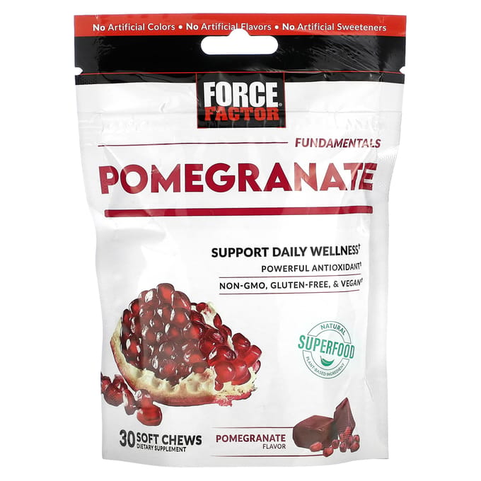Force Factor, Fundamental, Grenade, 30 gommes à mâcher tendres