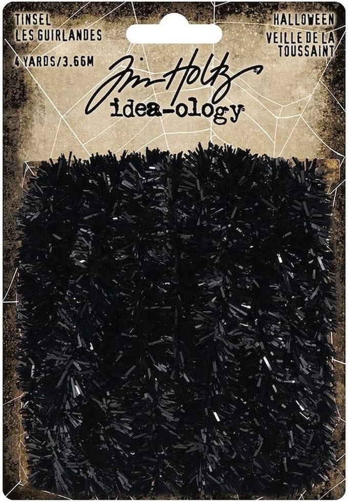 Idea-ology Tim Holtz Halloween Tinsel Black (1x3.66 m) (TH94253)