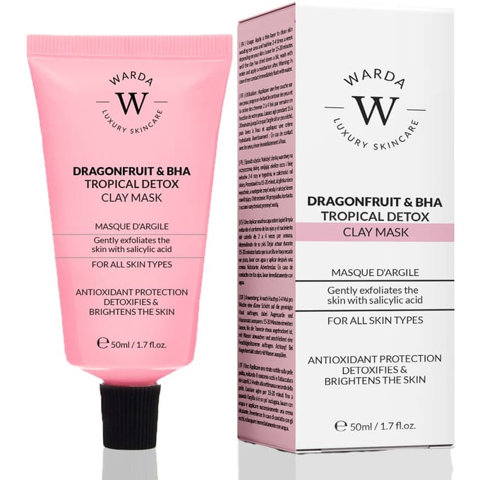 Warda Luxury Skincare DRAGONFRUIT & BHA TROPISCH DETOX KLEIMASKER