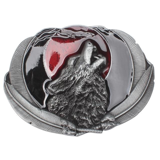 Wolf hoofd Wolf koning riem gesp dierlijke afbeeldingen legering materialen Punk beest stijl