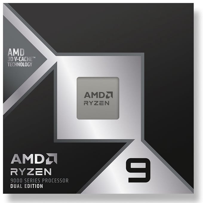 AMD Ryzen 9 9950X3D2 Dual Edition CPU - 16 kernen - 4.3 GHz - AMD AM5 - AMD Boxed (zonder koeler)