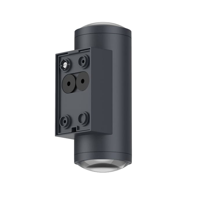 LCD LED buiten wandlamp 5156, 2 x 9 W, up & down, grafiet, aluminium
