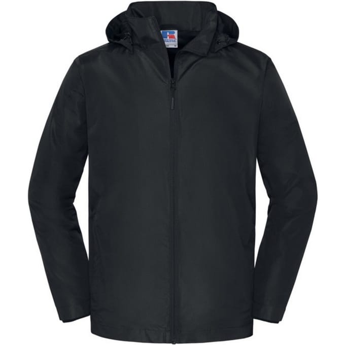 Russell Collection Heren Essentiële Weerbestendige Shell Jacket (Zwart)