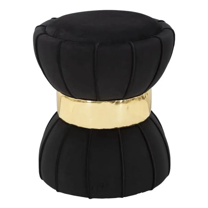 Kruk Flower Black Ø 40×44 cm