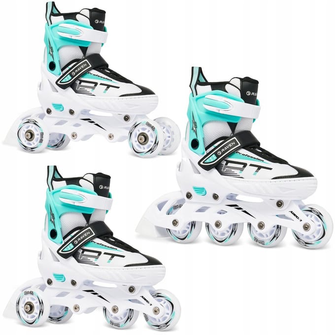 RAVEN Profession 3-in-1 Skates Wit/Mint Maat 35-39