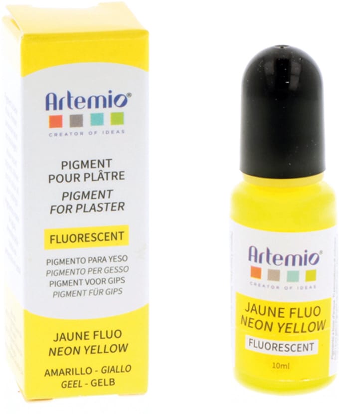 Gele fluo pigment voor gips - Artemio