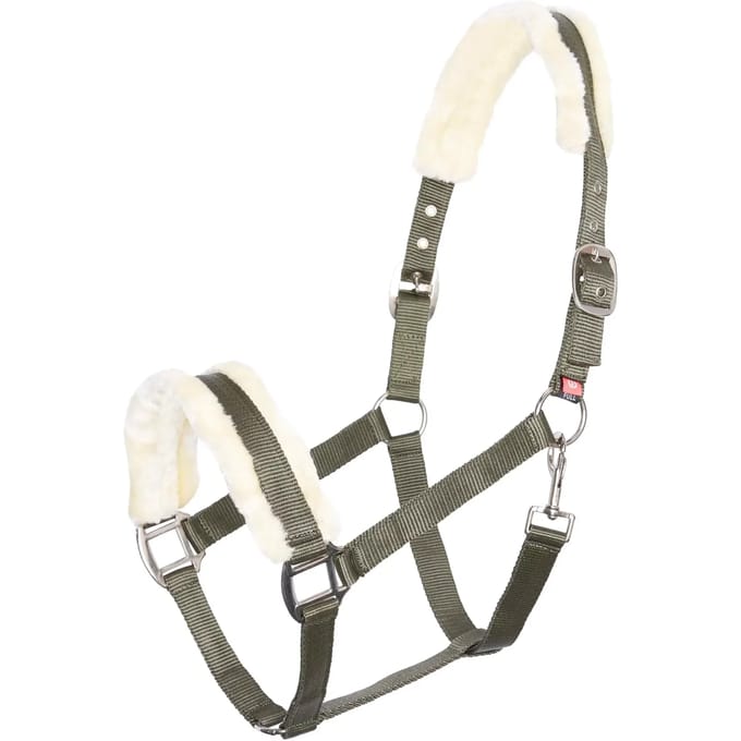 Imperial Riding - Halster Classic Fur - Olive Green - Maat Pony