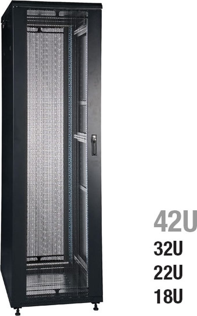 Showgear RCA-FSM-18 18U Netwerkkast met gaasdeur
