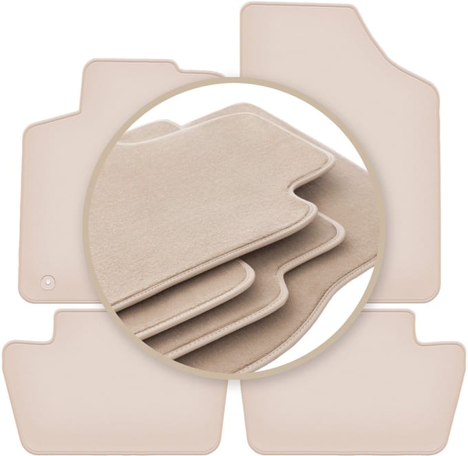PREMIUM beige matten voor: Citroen C4 I coupé, hatchback 2004-2010