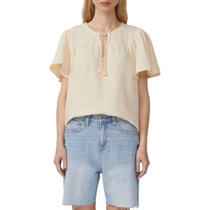 s.Oliver Qs Blouses Crème Taglia: 36 | Magliette intime Outlet | Donna