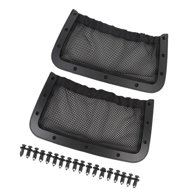 2 STUKS Rugleuning Achter Opbergnet 715003019 Rugleuning Mesh Net Zak Organizer Vervanging voor black
