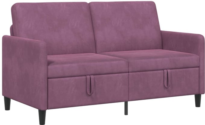 vidaXL Bank met opslag Paars 152 x 78 x 87 cm Polyester