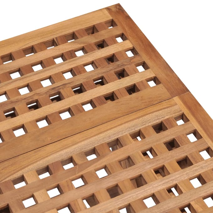 vidaXL - Tuintafel - inklapbaar - 50x50x50 - cm - massief - teakhout