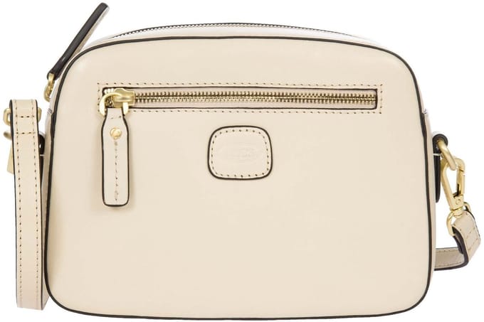 BRIC'S Leren Schoudertas Volterra Shoulderbag Ivory Crème
