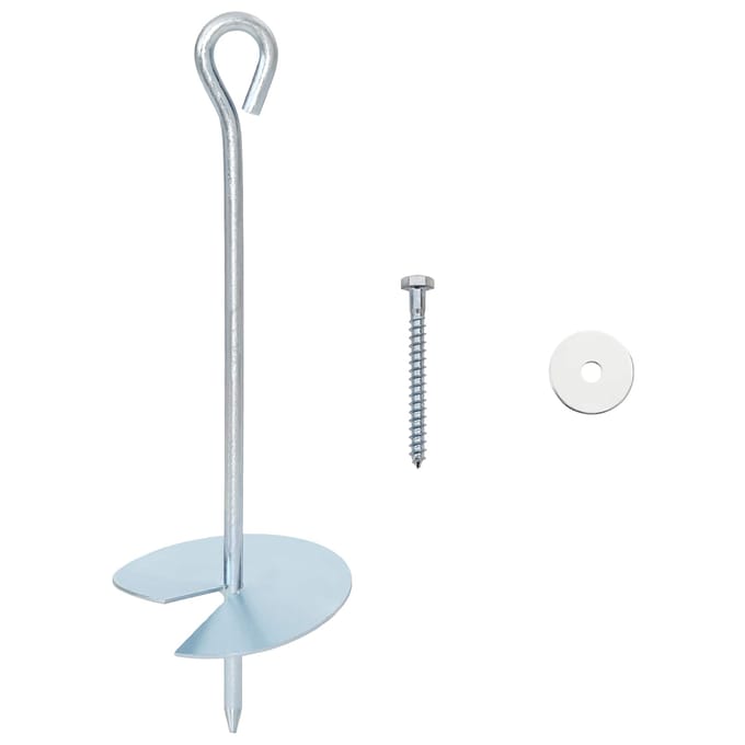vidaXL - Aardanker - 10 - st - Ø10 - x - 30 - cm - Gegalvaniseerd - Metaal - zilver