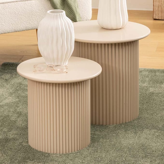 Eazy Living Bijzettafel Set Matthieu Beige