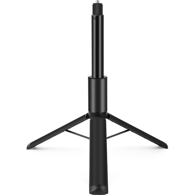 PULUZ PU497B Trépied extensible invisible pour perche à selfie de 1,22 m/48 pouces avec trépied de 1/4 pouce noir