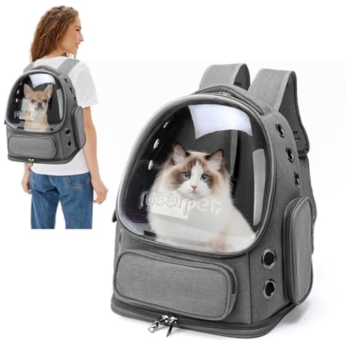 Ventilerende Rugzak voor Honden en Katten - Ruimtelijke Capsule Pet Carrier