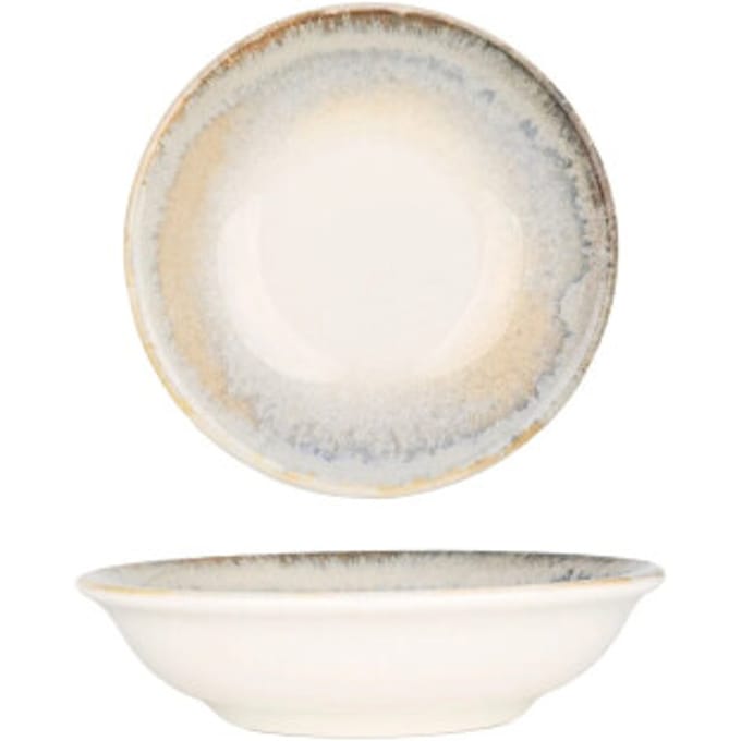 Bonna Serveerschaal - Knidos - Porselein - 15 cm (330cc) - set van 2