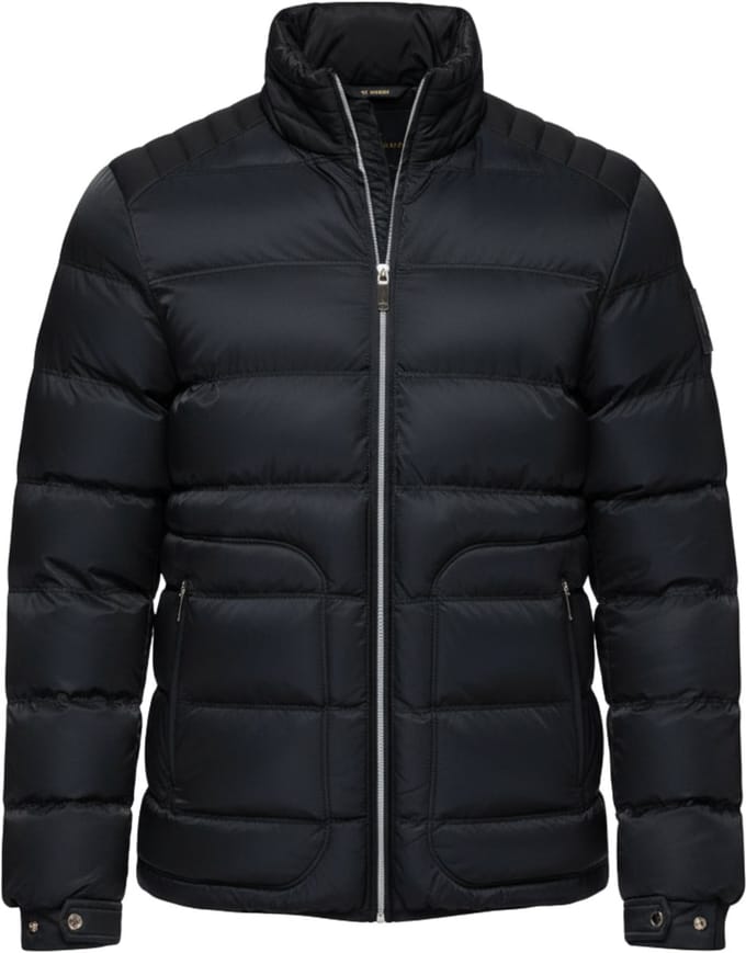 OMBRE Jas - Lange Mouw - Rits - Effen Zwart M