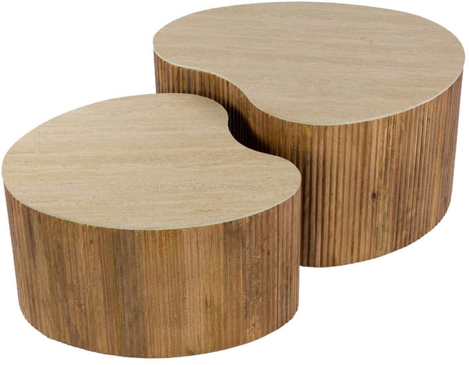 AnLi Style Salontafel Nuovo niervormig set/2