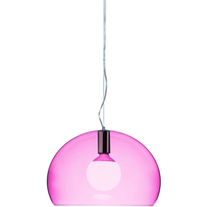 Kartell - Small FL/Y Hanglamp - kardinaalrood - roze