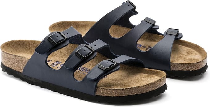 Birkenstock Slippers - Maat 35 - Vrouwen - donker blauw