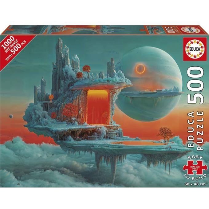 Puzzle - EDUCA - Planete de Feu et de Glace - 500 pieces - 68x48 cm - a partir de 10 ans