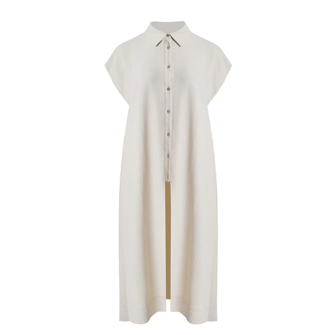 Lange crêpe jurk voor dames Mat Fashion
