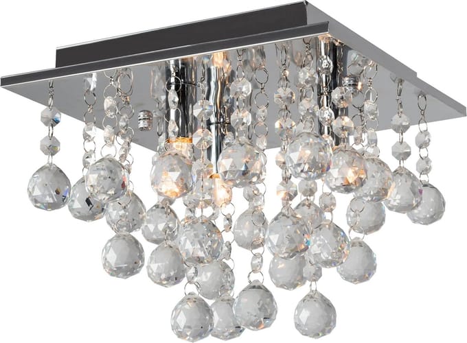 TooLight Kristallen plafonnière - G9 fitting - Ø 25 cm - Elegant design - Verstelbare hoogte