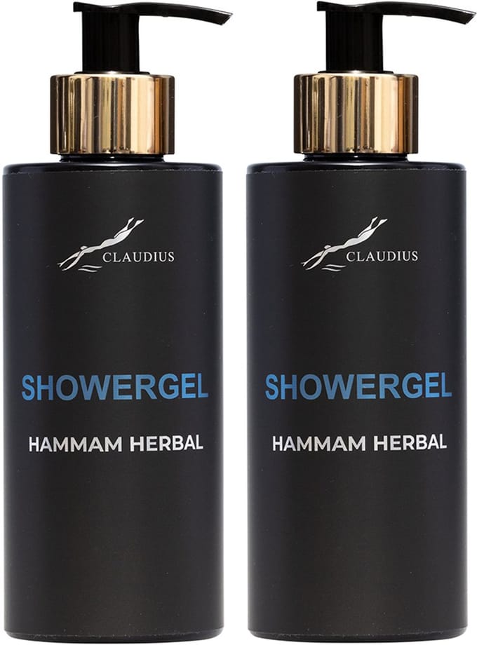 Showergel Hammam Herbal 300 ml - gouden pomp - 2 stuks
