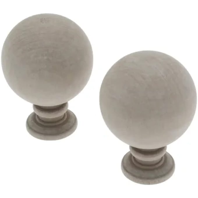Decomode Eindknop Gordijnroede Bol Klei 28mm 2st