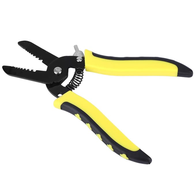 7in1 Draadknipper Knipkniptang Staal Striptang Kabelstripper   1022AWG0.62.6mm yellow