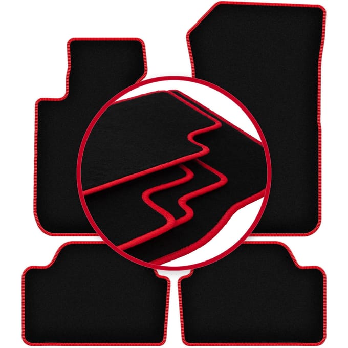 CARLUX-RED automatten voor: BMW 1 F20 hatchback (2011-2019)